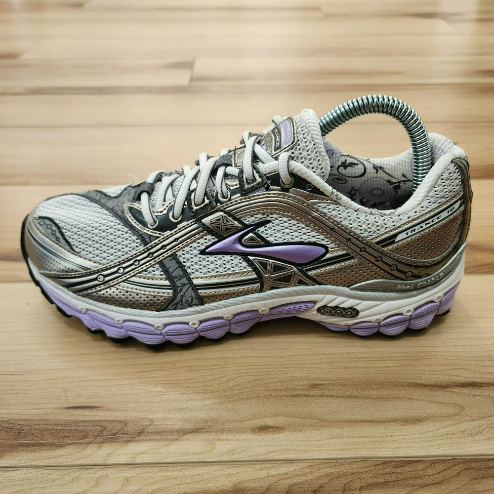 Brooks Trance 10 Gray Running Shoes Sneakers 1200811B503 Women's Size 8 B